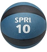 SPRI Medicine Ball - Thick Walled Heavy Duty Textured Surface Ball for Workouts, Endurance Traini...