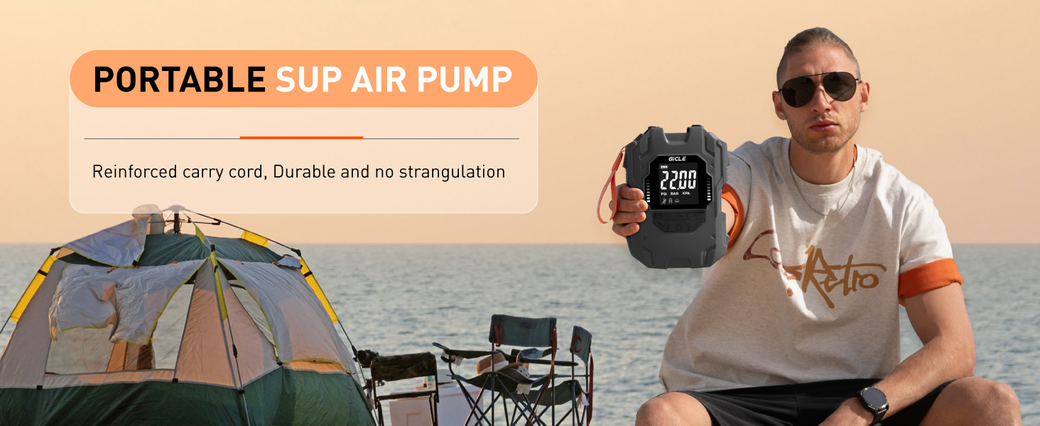 Paddle board pump battery