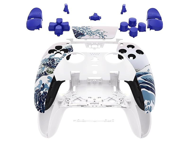 eXtremeRate Full Set Shell Buttons Touchpad Cover for PS5 Edge Controller Replacement Shell Plates