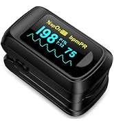 Healthtree JKS50B Pulse Oximeter Fingertip - Blood Oxygen monitor Fingertip with Perfusion Index,...