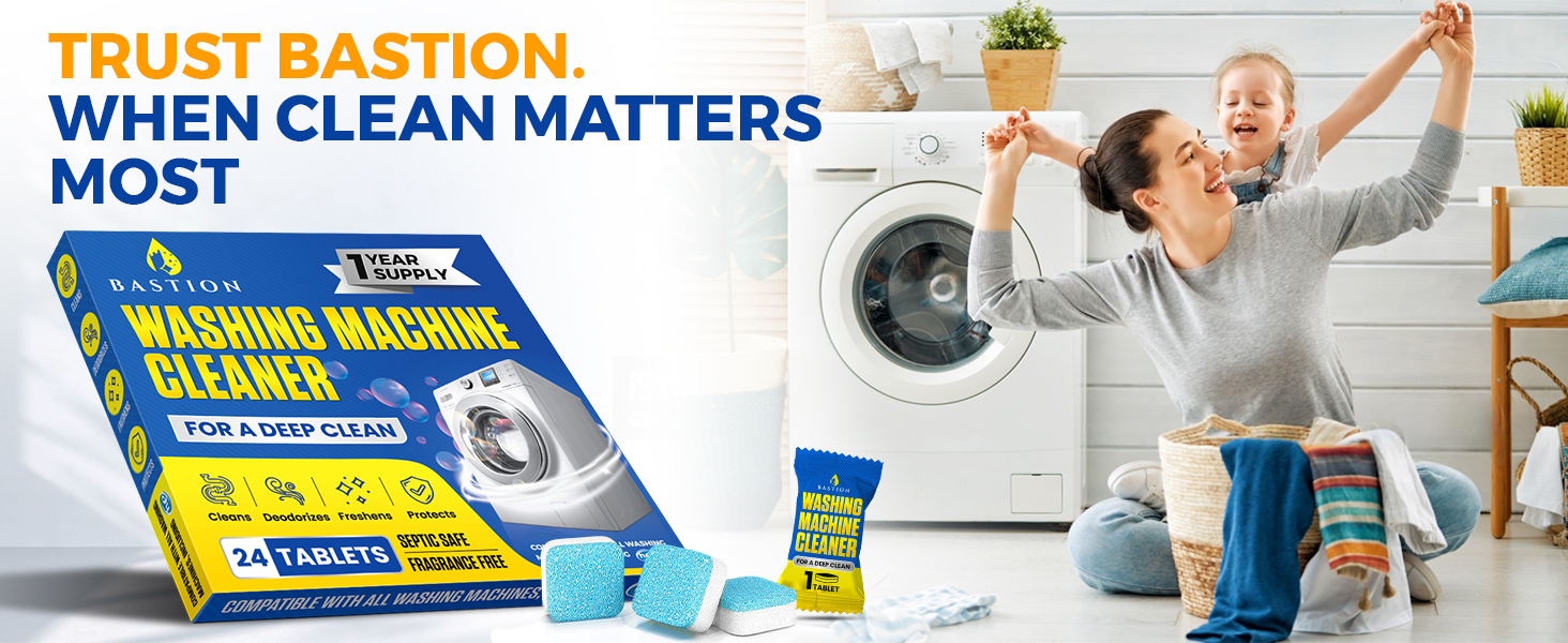 Bastion Washing Machine Cleaning tablets
