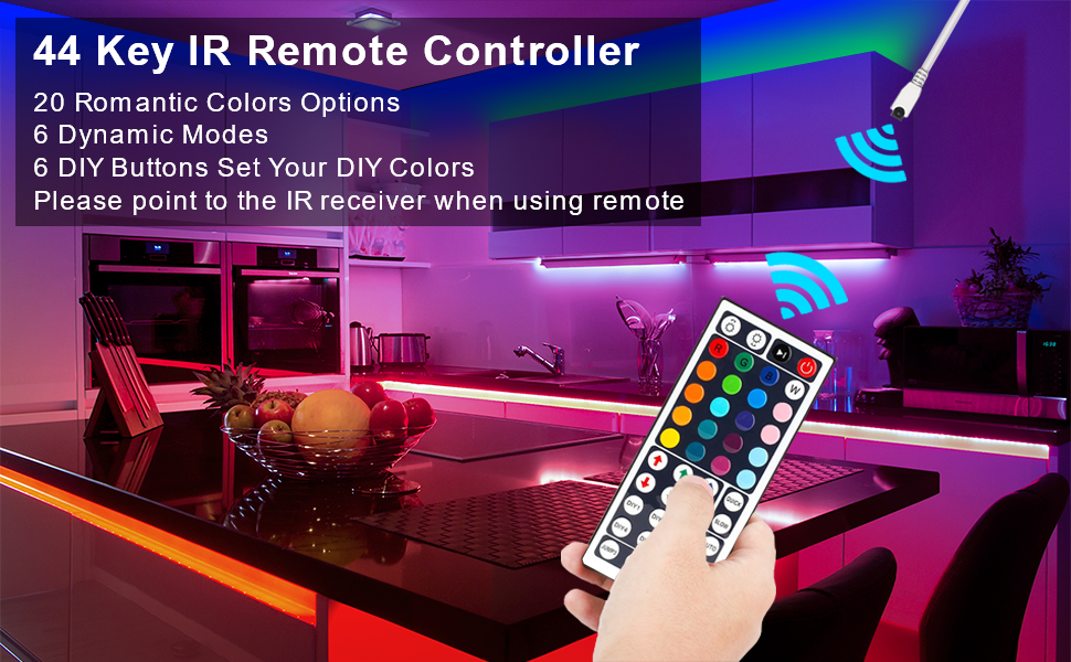 rgb led strip lights with remote