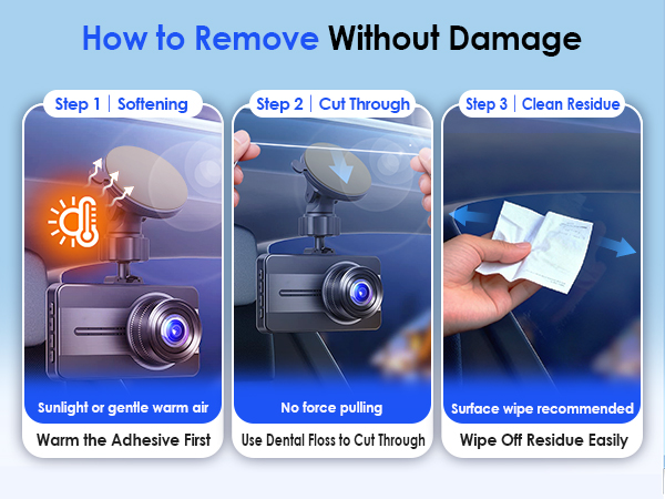 double sided adhesive pads.3m vhb sticky dash cam mounting tape
