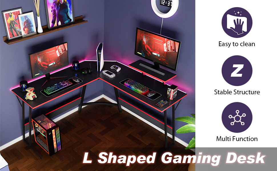 L Shaped Desk Corner Gaming Desk