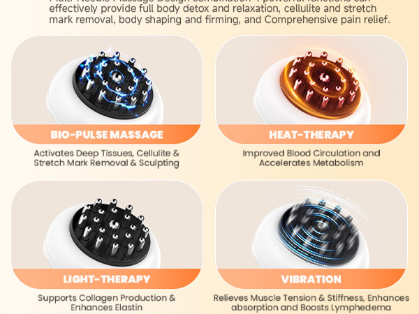 Lymphatic Drainage Massager and Anti Cellulite Massage Tool