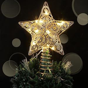 Juegoal Star Tree Topper