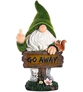 ASAWASA Gnomes Decorations for Yard with Solar LED Light,Large Outdoor Funny Garden Lawn Gnome De...