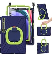 BRAECN Case for Samsung Galaxy Tab S10+/S9 FE+/S9+/S8+/S7 FE/S7+ 12.4”, Rugged Silicone Cover w/S...