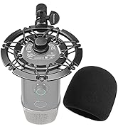 YOUSHARES Blue Yeti X Shock Mount with Pop Filter, Alloy Shockmount with Foam Windscreen Reduces ...