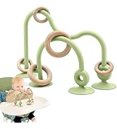 Baby Sensory High Chair Suction Toys for Infant Toddlers 12 18 Months, Food Grade Silicone String...