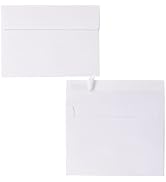 Janvale A4 White Envelopes, 70 Pack, 4x6 Photo Envelopes for Invitations, White A4 Envelopes Self...