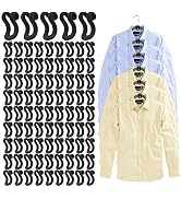 Clothes Hanger Connector Hooks, 60 Pcs Heavy Duty Velvet Clothes Hangers with Cascading Hook, Spa...