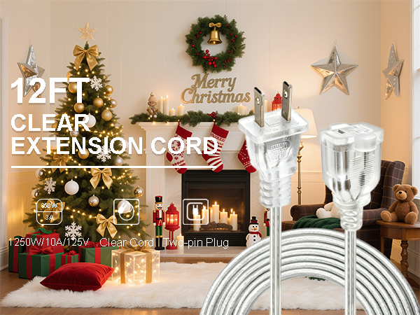 Clear Extension Cord