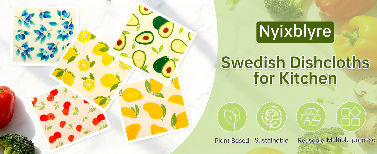 Swedish Dishcloths for Kitchen & Cleaning