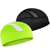 Skull Cap Helmet Liner Beanie, Cooling Mesh Cycling Running Hat for Men Women, Fits Under Helmets