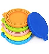 Comtim Pet Can Covers/6 Pack Silicone Dog Cat Food Can Lids/Universal Size Fit Most Standard Size...