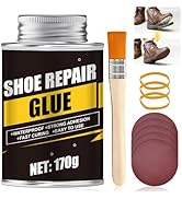 kuailaya Glue for Shoes, Shoe Repair Glue 5.99 oz Clear Shoe Cement High-Strength Adhesive Flexib...