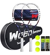 Tennis Rackets for Adults 27 Inch Tennis Racquets Set Included Tennis Racket Tennis Balls Overgri...