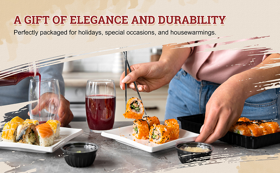 Stainless Steel Chopsticks Gift Box