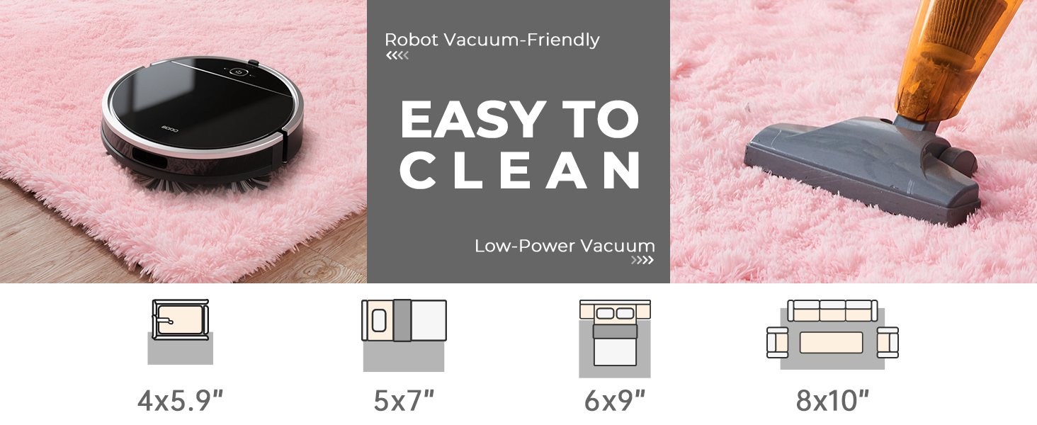 OPPODREAM Fluffy Area Rugs for Girls and Boys, Shaggy Rug for Bedroom, Fuzzy Carpet for Living Room