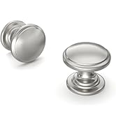 homdiy 25 Pack Brushed Nickel Cabinet Knobs Sliver Round Drawer Knob for Kitchen Cabinets Dresser...