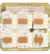 SCENTORINI Wax Melts, 6 Pack Scented Wax Cubes, Soy Wax Melts Tarts with Natural Dried Flower & H...