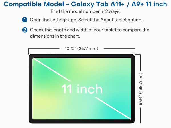 galaxy tab a11 plus screen protector