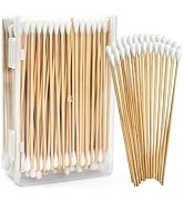 300pcs Long Cotton Swabs in Storage Box, 6 Inch Dog Ear Swabs for Dogs, Small and Medium Pet Ears...