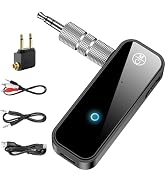 2 In 1 Bluetooth 5.4 Transmitter and Receiver, 3.5mm AUX Jacks RCA Aircraft Airplane Stereo Wirel...