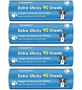 Extra Sticky Large Lint Roller Refills, 6.3'' Giant Lint Roller Refills for Pet Hair, Clothes&Fur...