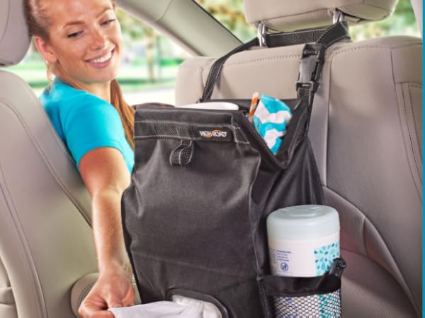 High Road PuffnStuff seatback trash and tissue organizer