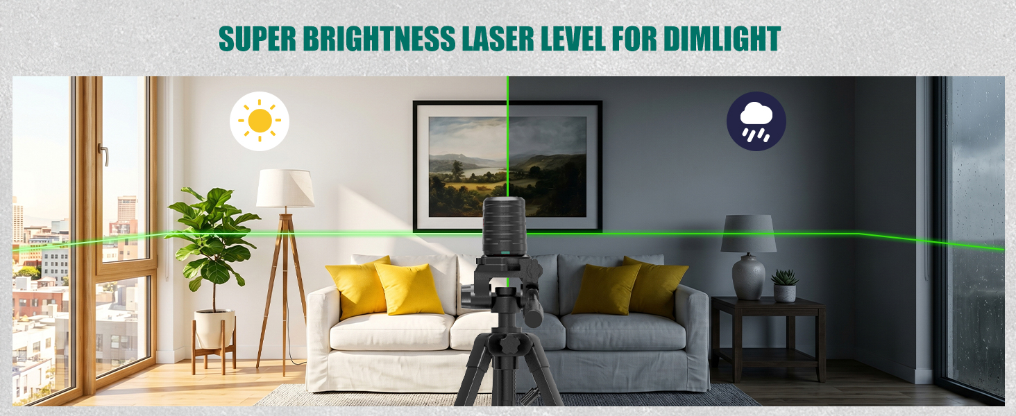 super brihgt laser level
