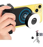 HAFOKO Magnetic Smartphone CapGrip Camera w Light Cell Phone Selfie Camera Grip Tripod Mount w 1/...