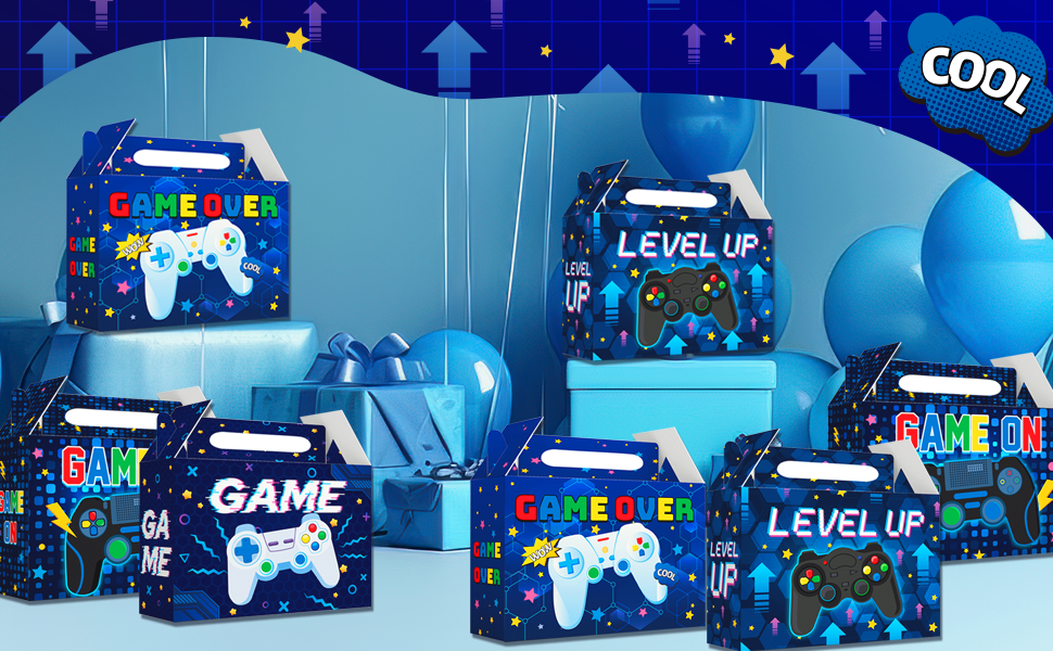 video game treat boxes
