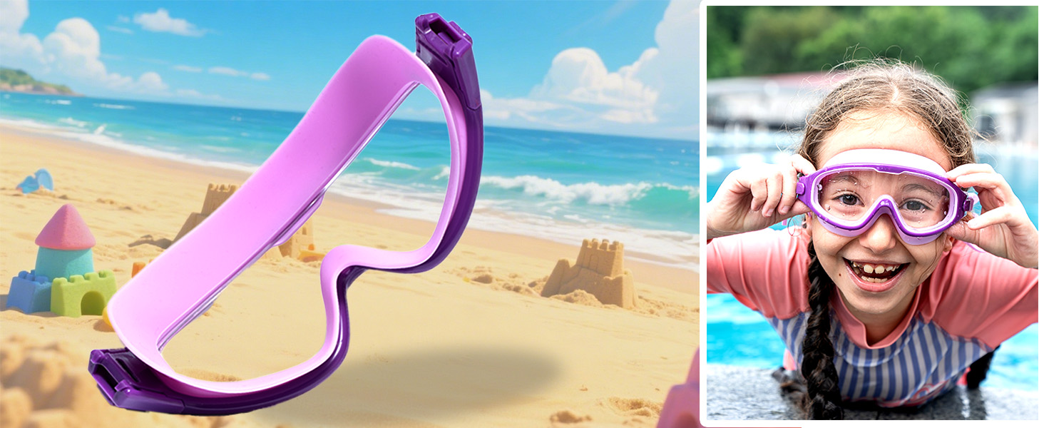 purple kids goggles