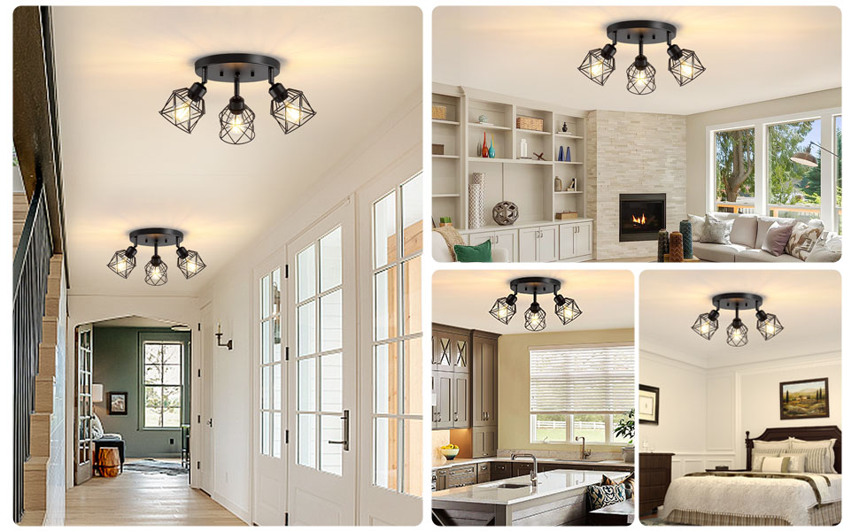 Decorate you house with this 3-light adjustable light fixtures