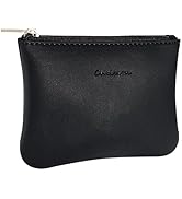 Chelmon Vegan Leather Coin Purse Pouch Change Purse With Zipper For Men Women