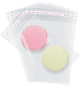 Morepack Self Sealing Cellophane Bags,3x5 Inches 200 Pcs Clear Cookie Bags Resealable Cellophane ...