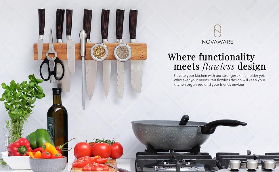 Magnetic Knife Holder for Wall, Knife Magnetic Strip, Knife Magnet, Magnet Knife Holder Strip