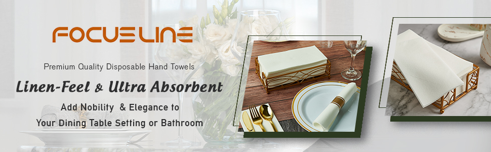 white napkins