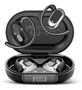 Open Ear Headphones, NEW Over Ear Earbuds with 4 ENC Noise-Canceling Mic | Ultra-Comfort Bone Con...