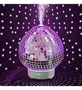 Disco Ball Essential Oils Diffuser Rotating,Scent Cute Diffusers for Home with Whisper Quiet,Arom...