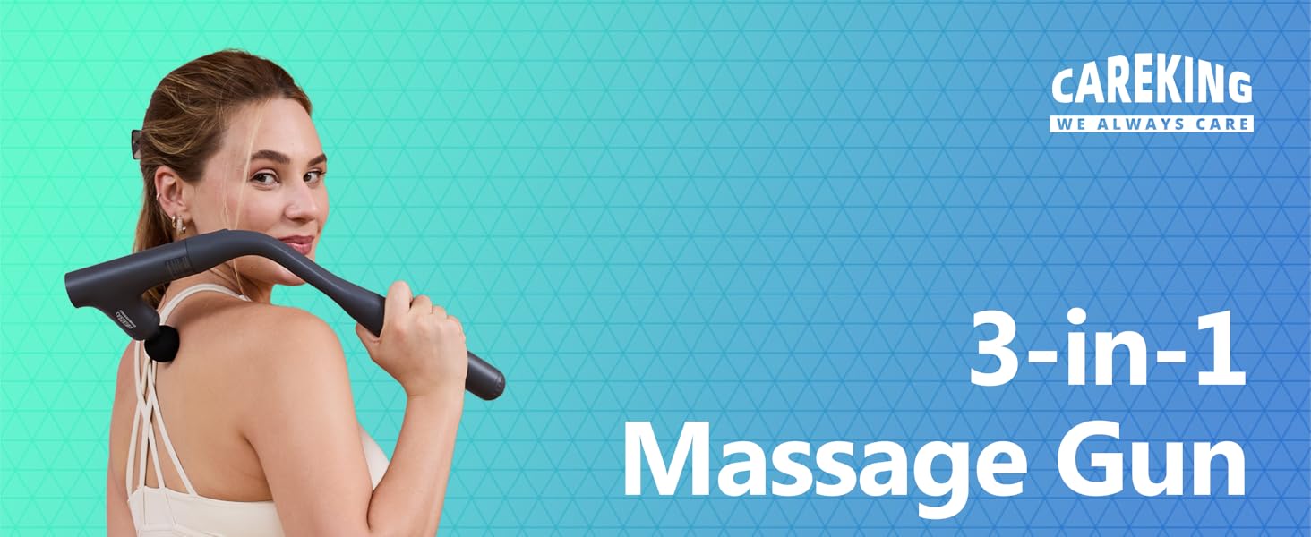 muscle massage gun with long handle