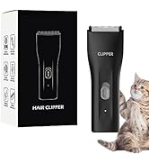 Dog Grooming Kit Clipper for Thick Coat Low Noise Cordless Cat Hair Trimmer Rechargeable Shaver P...