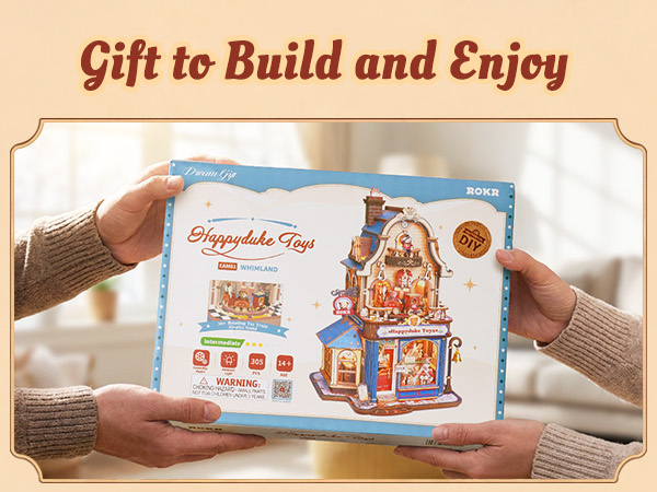 Bear toyshop 3D puzzles diy miniature house kit desk decor