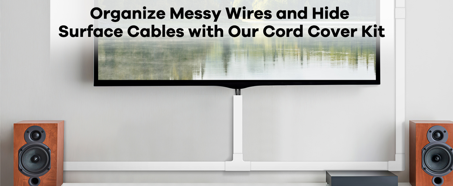 Wall cord cover kit