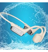 AYI Professional Swim Headphones True Bone Conduction Open Ear Headset MP3 Player Built-in 32G Me...