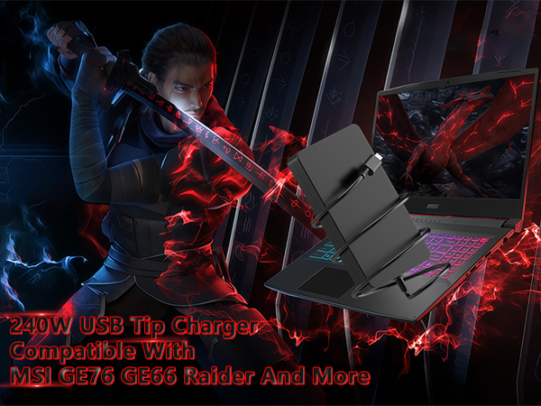 MSI 240W Laptop Charger