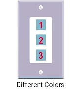 lavendar colors wall plate custom audio video wall plate