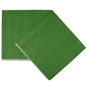 green beverage size paper napkin
